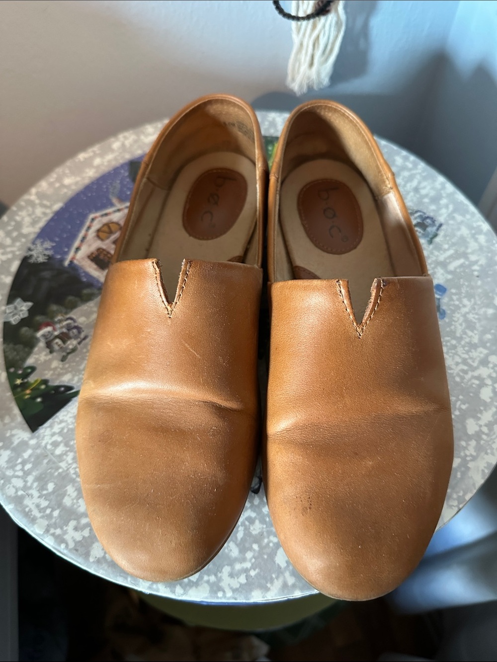 b.o.c. Women’s Slip-On Loafers in Tan Brown